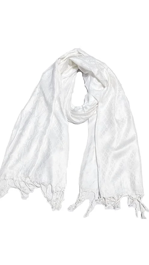 61KS7GzoAIL._SY879_.webp Women And Girl's Fancy Viscose Self Jaquard 3D Design Scarf, Stole - Image 1