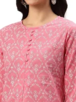 Women's Cotton Floral Printed Short Kurta for Women - Image 2