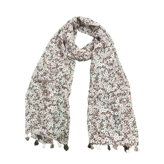 71orl1Bk-LL._SX679_.webp Printed Cotton Blend Scarf for Women, Lightweight Soft Scarves Stoles for Summer & Winter - Image 1