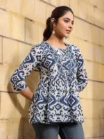 Regular Fit Tops Women Printed Shirt Top Women | Tops Women Stylish Latest | Office Wear Tops Women | Cotton Blend Tops Women | Women's Top | Girls Top Women's - Image 3
